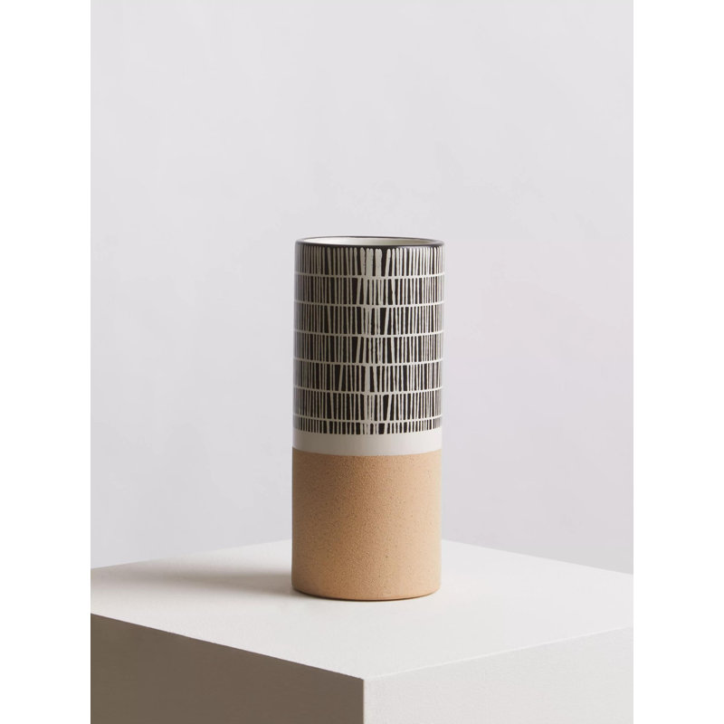 Andrighetti Earthenware Table Vase, 30cm H x 13cm W x 13cm D