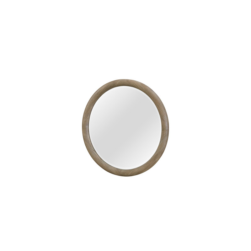 Miroir rond English Oak