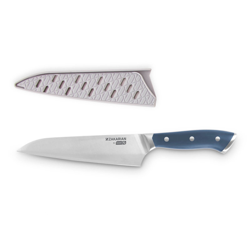 Couteau de chef avec gaine 7 po Zakarian by Dash, Bleu