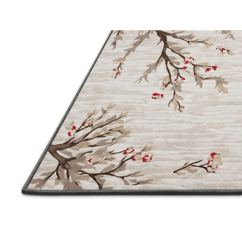 Silky Soft Plush Gray Area Rug, Round 8'