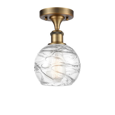 Anie Glass Semi Flush Mount
