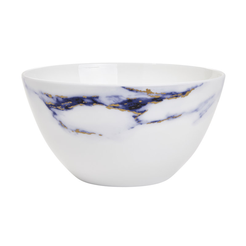 Bol à salade en porcelaine azur