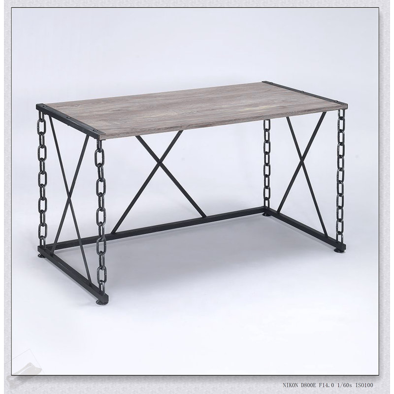 Console rustique en chêne rustique et antique avec plateau spacieux et tablette inférieure pour le rangement et la présentation