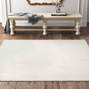 Maja Handmade Tufted Wool Ivory/Beige Area Rug