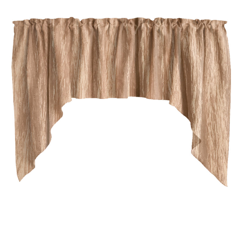 Solid Colour Swag Window Valance, Or