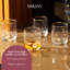 Mikasa Sorrento Ridged Crystal Tumbler Glasses, 400ml