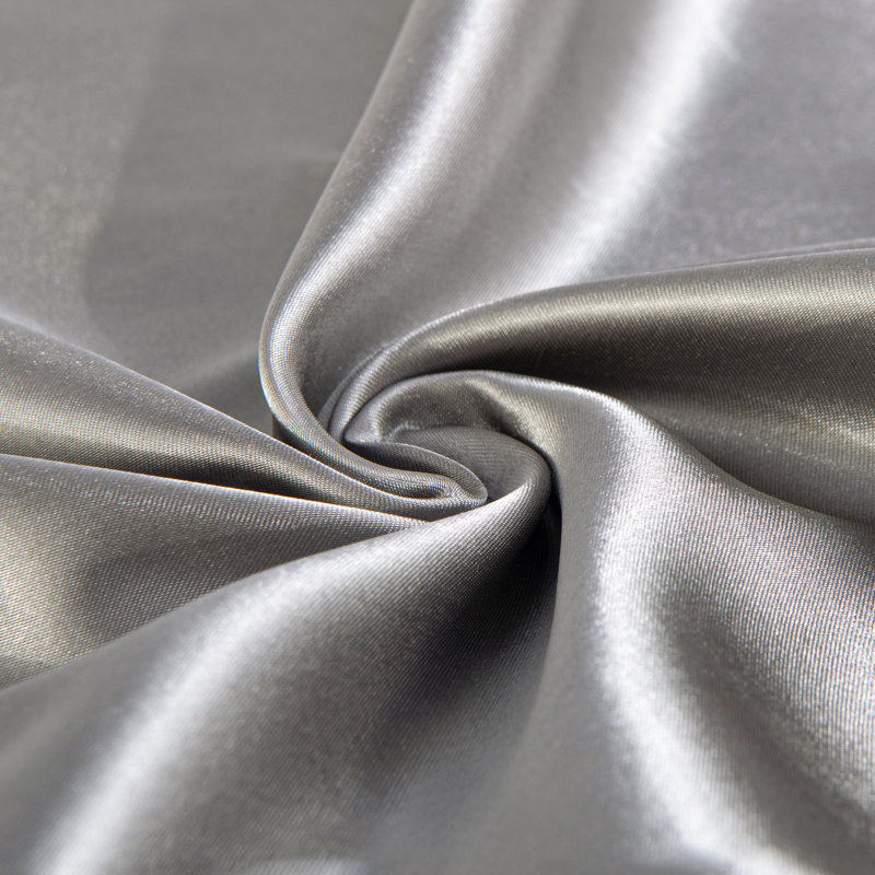 Taie d'oreiller soyeuse en microfibre, gris