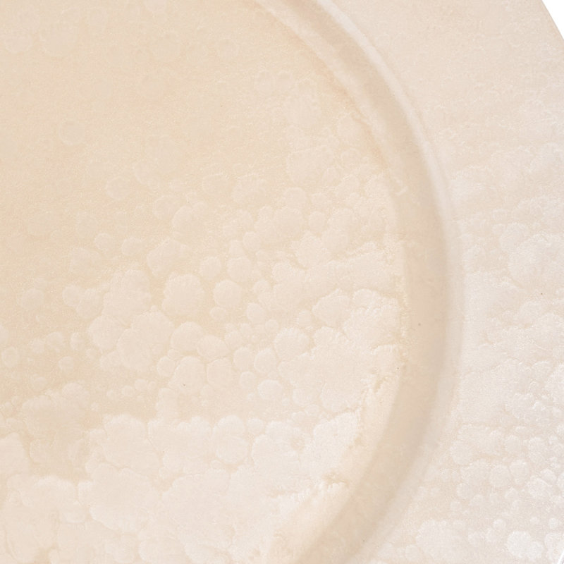 Assiette de présentation en fausse perle Soft Glow (ensemble de 4), Tanné