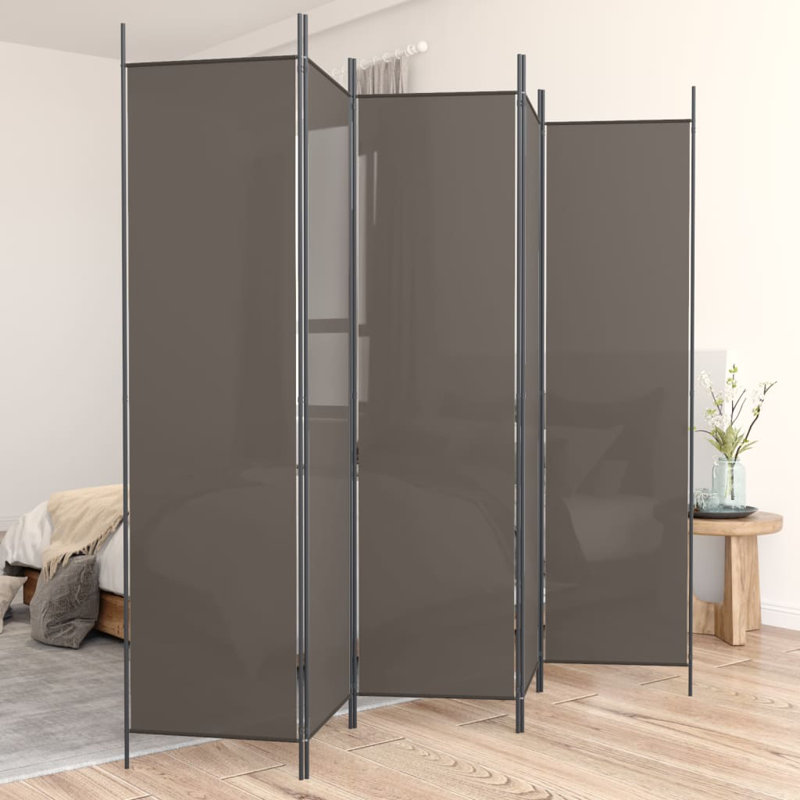 Paravent 5 panneaux vidaXL Anthracite 98,4 "x 78,7", Anthracite, 5, H 78,74 po x l 98,43 po