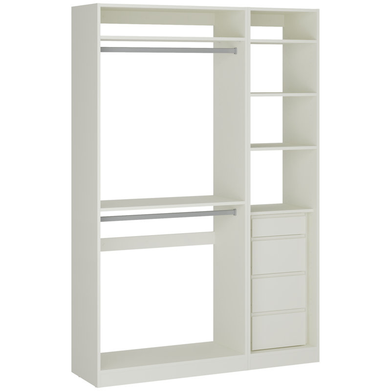 Ensembles de rangement pour système de placard, Blanc