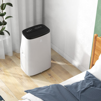 Climatiseur portatif 3-en-1 14 000 BTU - silencieux 50dB, écoénergétique, affichage à DEL, télécommande, minuterie 24H, ensemble de fenêtre facile - refroidit 750 pieds carrés - Capot supérieur à couleurs contrastées Plus