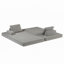 Canapé-lit convertible en chenille Boneless-1425656523