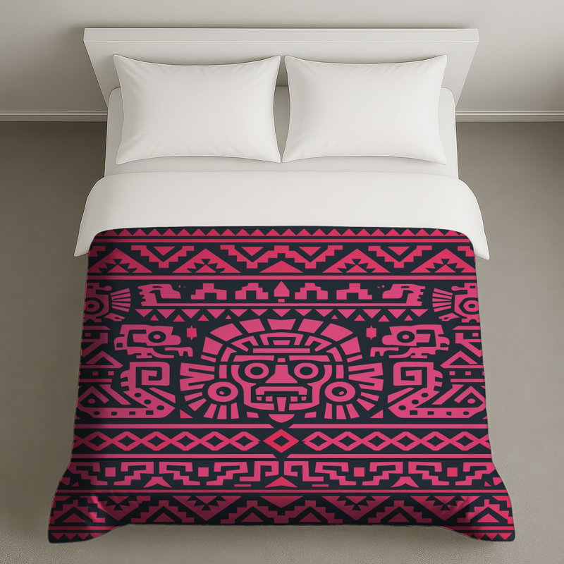 Housses de couette à motifs tribaux aztèques, Twin