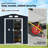 Spacious Outdoor Storage Metal Shed with Good Ventilation and Weather-Resistant Design for Secure Garden Storage-123772170