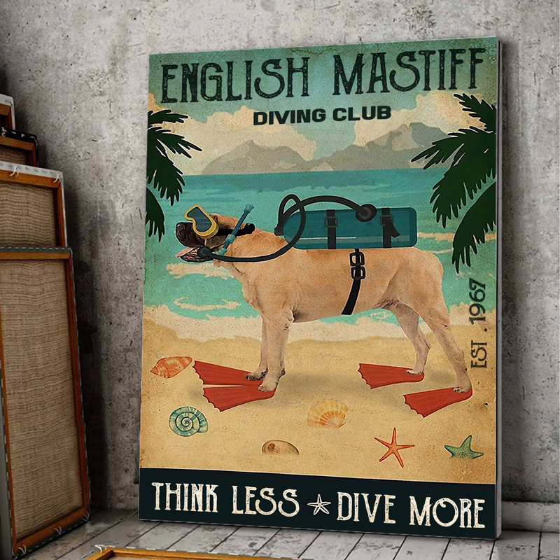 Toile tendue English Mastiff Diving Club