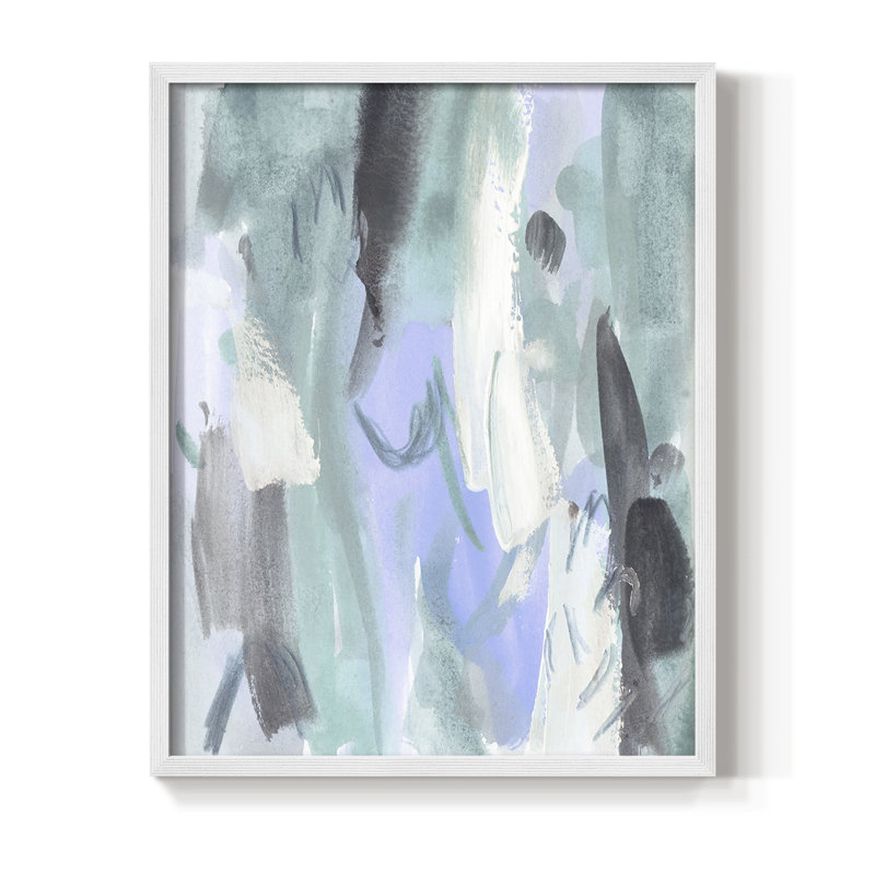 Impression encadrée Ocean Crush IV - bois massif, H 21 po x l 17 po, Blanc