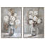 Oliver Gal Ghostly White Flower Set Floral and Botanical - Heavy Gel Top Coat Framed Canvas Art-621558089-621558090