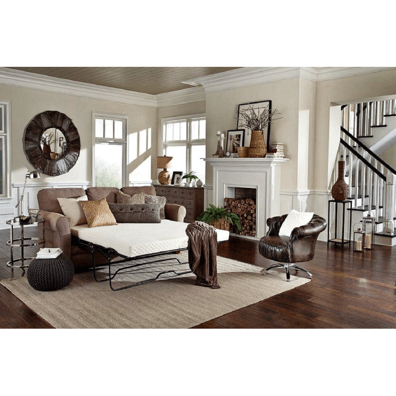 Slice of Heaven 4.5" Medium Memory Foam Sofa Bed Mattress, Twin