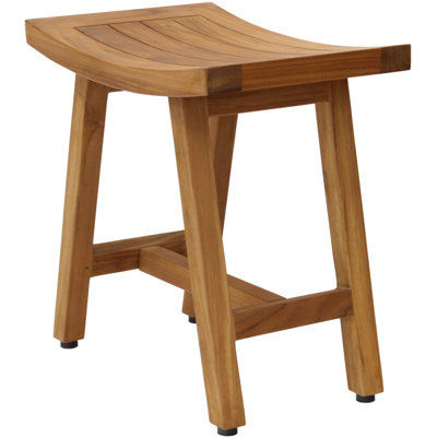 Asia Lotus 18" W Teak Shower Bench