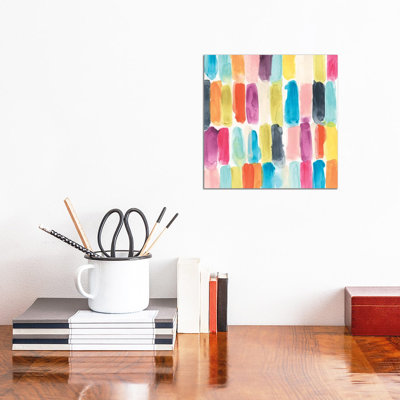 Swish Swatch II by June Erica Vess - Wrapped Canvas Painting