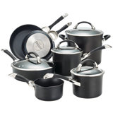 Circulon Symmetry 11 Piece Hard-Anodized Aluminum Non Stick Cookware Set