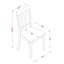 Ensemble de table de salle à manger 7 pièces composé d'une table de salle à manger rectangulaire avec rallonge papillon et 6 chaises de salle à manger, 42 po x 78 po, babeurre et cerise-308152544-398467349