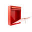 Trent Wall Mounted Galvanised Steel Lockable Weatherproof Post Box - 26x34x9cm-64111989