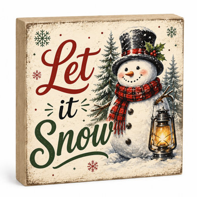 Let It Snow Snowman Christmas Decoration