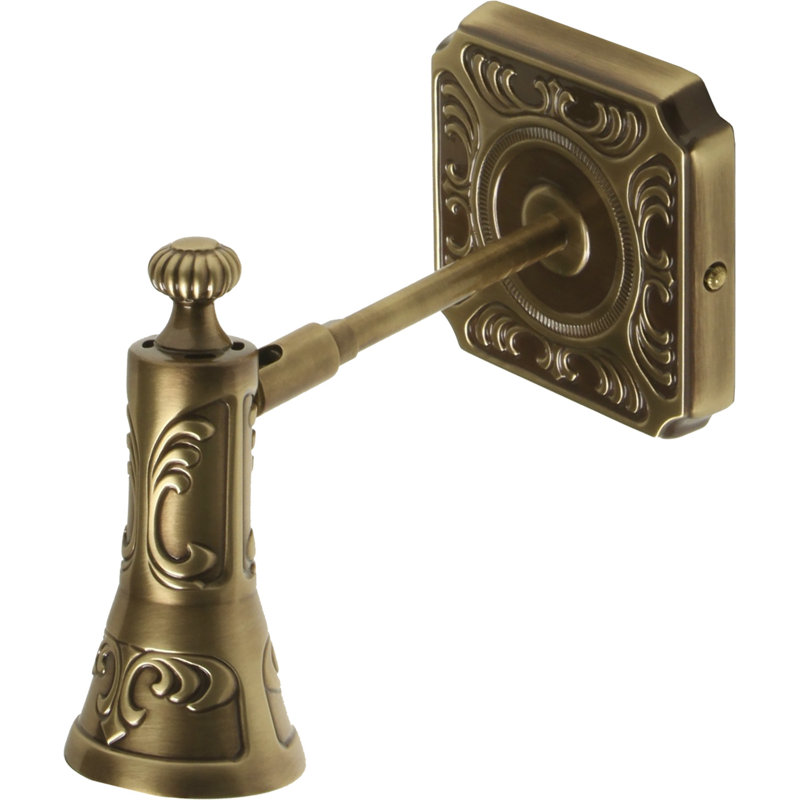 Escatawpa Solid Brass Swing Arm Sconce, Antique Brass