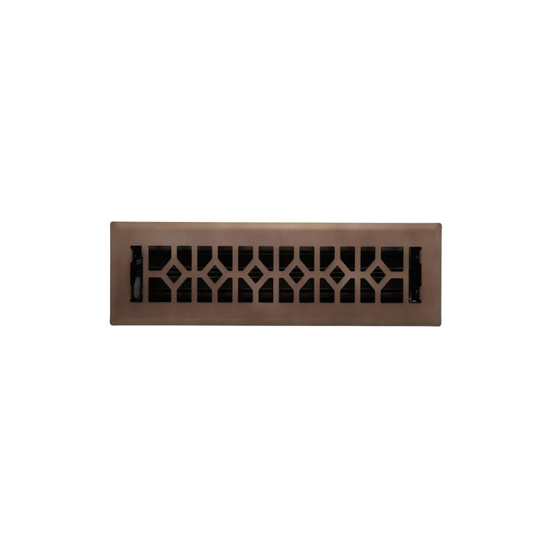 Registre de plancher en acier Appert, Bronze huilé, 2,25 po x 12 po