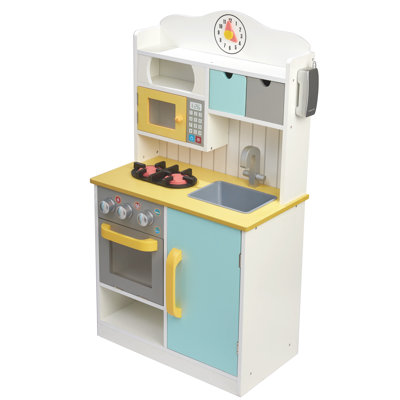 Teamson Kids Little Chef Florence Play Kitchen with Accessories, Multi colour