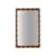 Miroir de 36,02 po Mid-Century Modern Swirl