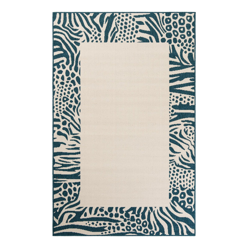 Gurjot Indoor/Outdoor Area Rug, Rectangle 5'1" x 8'