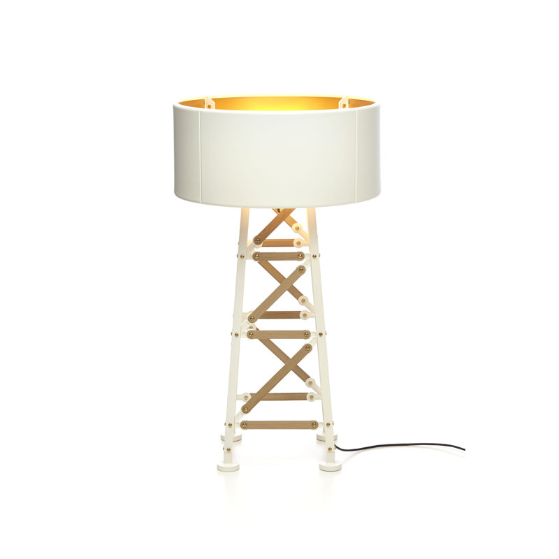 Construction Floor Lamp, Matte White, Medium