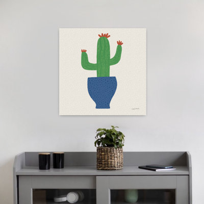 «Pots de plantes VI», art contemporain de paysage de cactus contemporain