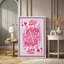 Rose, carte à jouer, art Pop Art figure, chambre d'enfant, impression sur toile encadrée-126031312-126031316