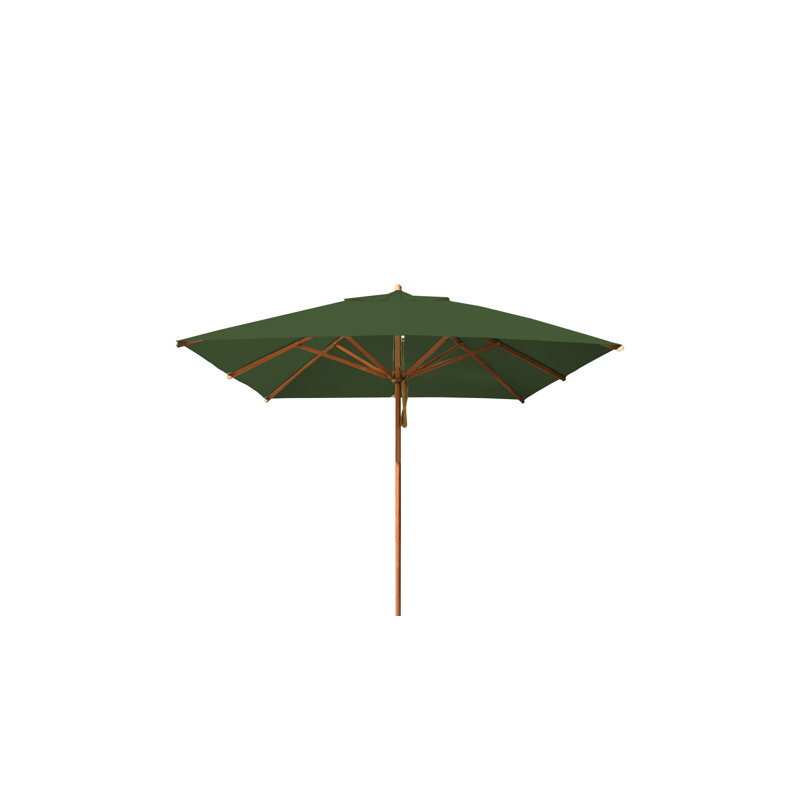 Yadira Market Parasol, Forest Green, 260 cm W x 260 cm D