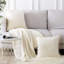 Paquet de 2 housses de coussin décoratives en velours crème 16 po x 16 po-103393765