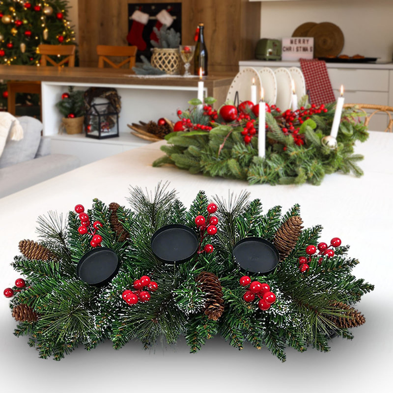 Bougie de Noël de Noël à la maison, E