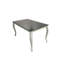 McQuilkin Extendable Glass Top Solid Wood Base Dining Table-2073697364-2073697366