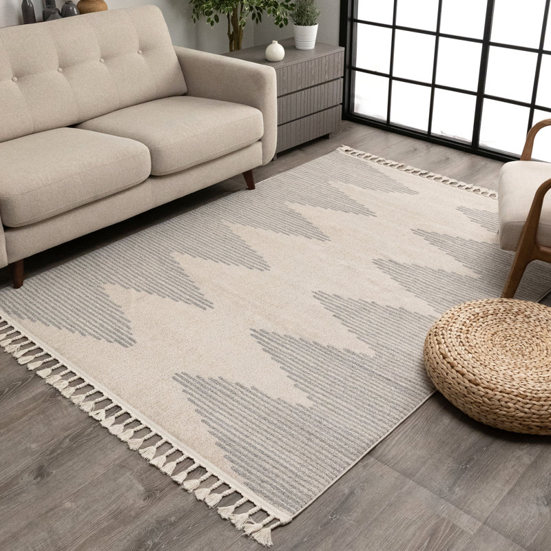 Loop-De-Loop Geometric Synthetic Area Rug, Rectangle 160 x 220cm