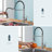 Kitchen Faucet with Pull Down Sprayer, Stainless Steel Kitchen Faucet, Utility Single Handle Spring Sink Faucets 1 or 3 Hole, Kitchen Faucets for Farmhouse Camper Laundry Rv Bar-72790129