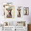 Mignon bébé ours avec couronne florale II - animaux, art mural sur toile-1660382050-1660382079