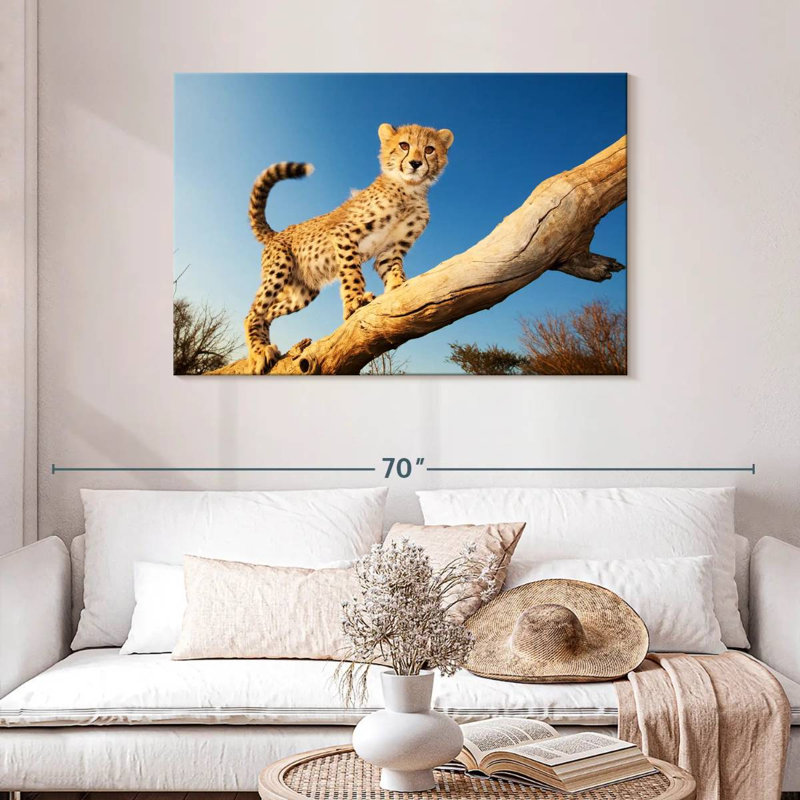 Brampt Cheetah Cub, 30" H x 45" W