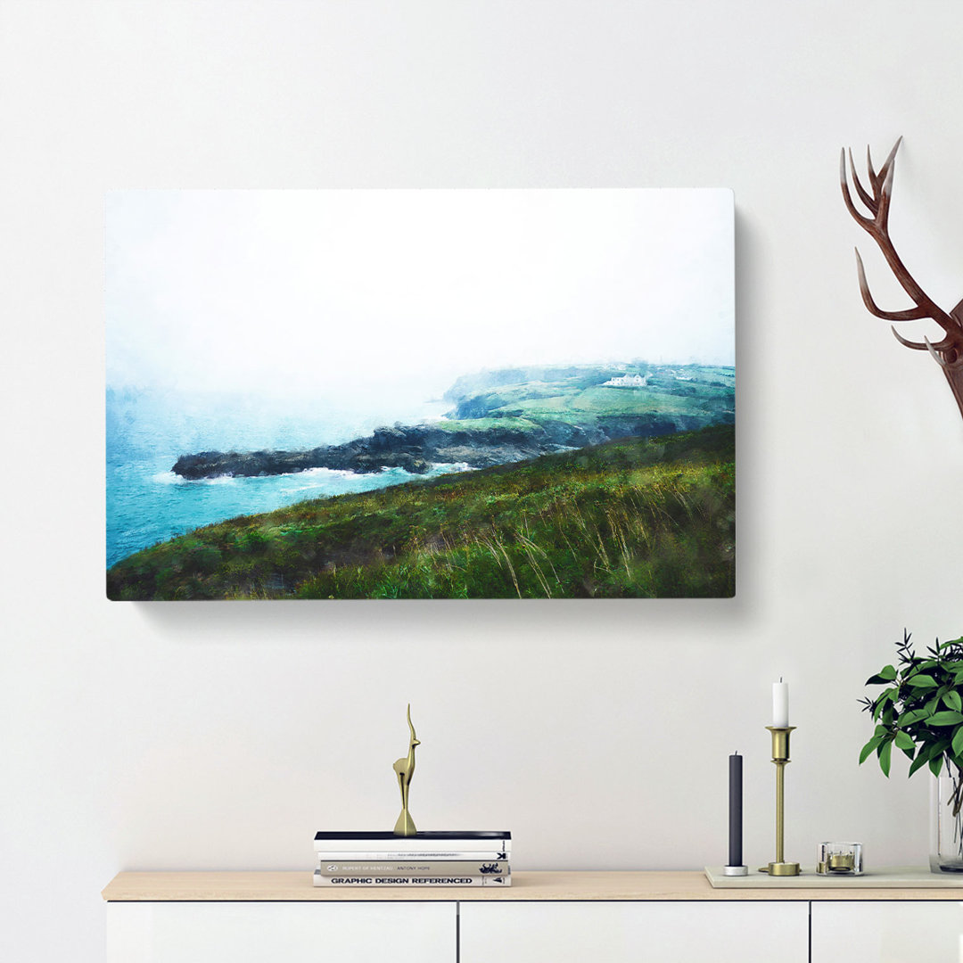 Port Isaac In Cornwall - Wrapped Canvas