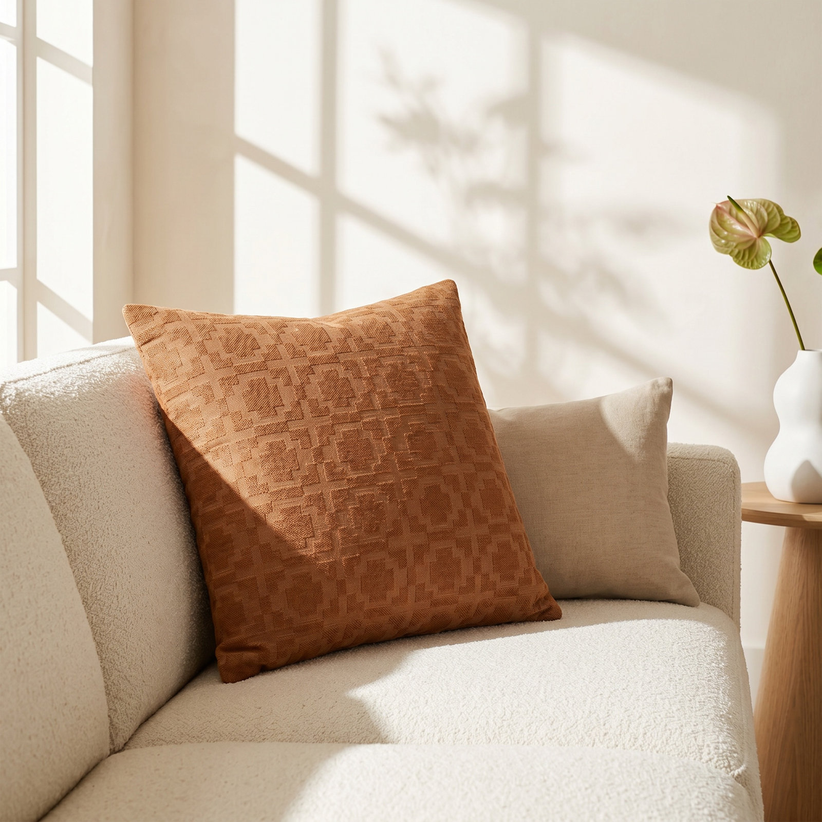 18" x 18" Cotton Throw Pillow
