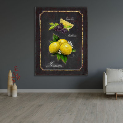  Barrett, Chad Gallery Wrapped Canvas Art Titled: Heritage Lemons
