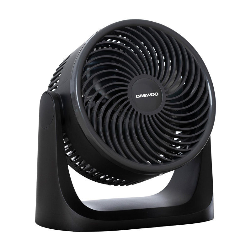Daewoo Desktop Air Circulator Fan 3-Speed Rotary Control Quiet Bedroom Office