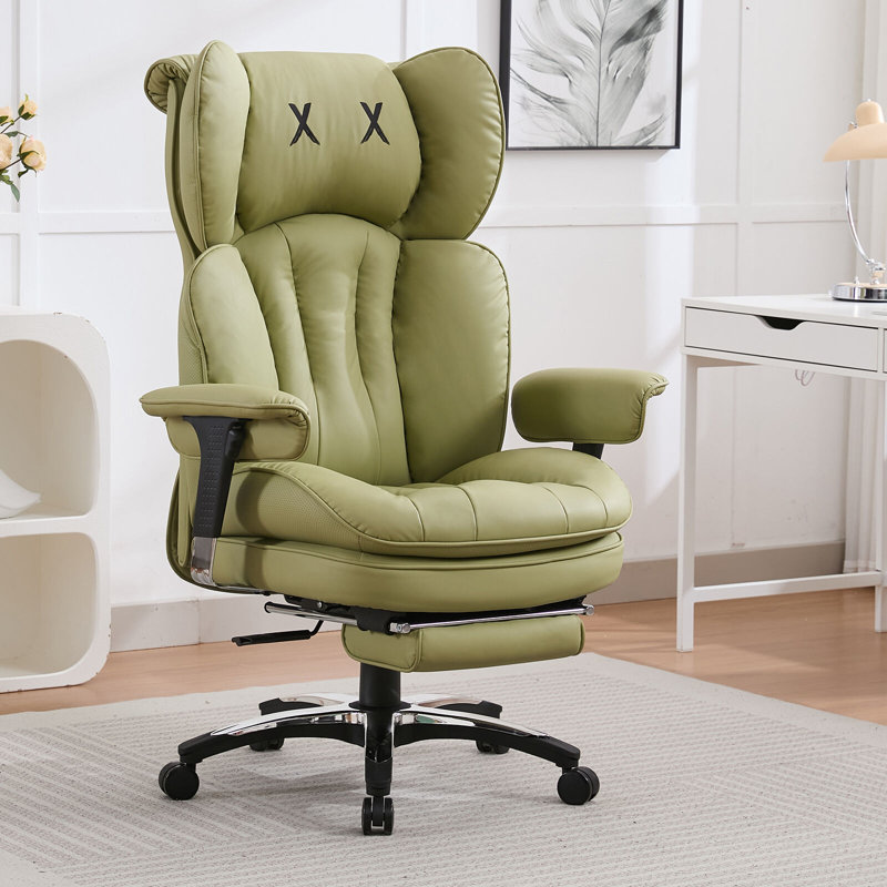 Fauteuil de direction ergonomique avec repose-pieds Big & Tall, Vert