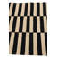 Tapis noir et blanc Ousley